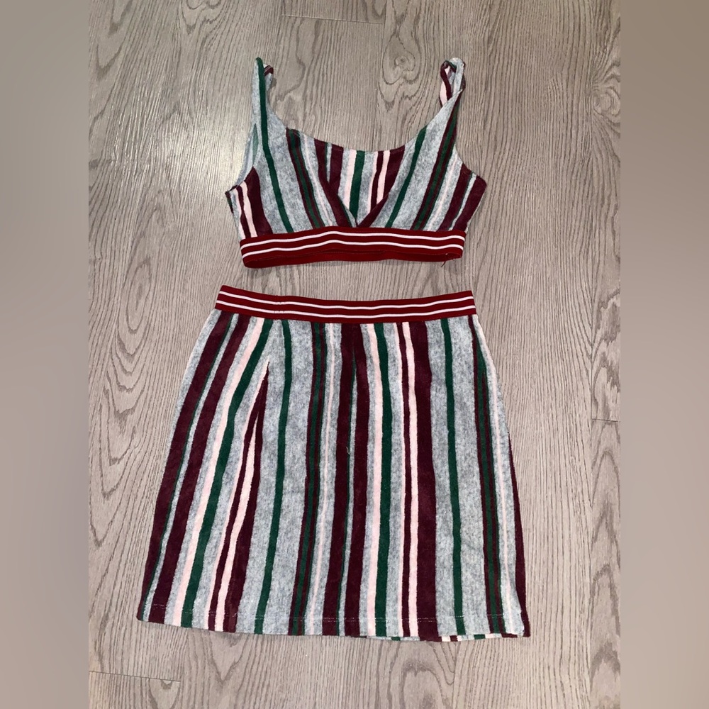 urban outfitters ecote two piece skirt set